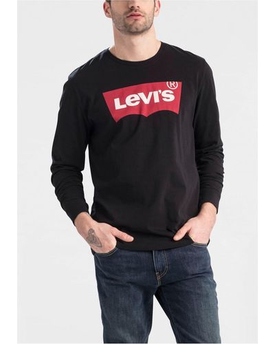 Levi's Levi's® Langarmshirt mit Logo-Print - Blau