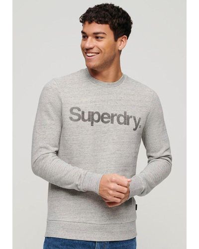 Superdry Sweatshirt CORE LOGO CITY LOOSE CREW - Grau