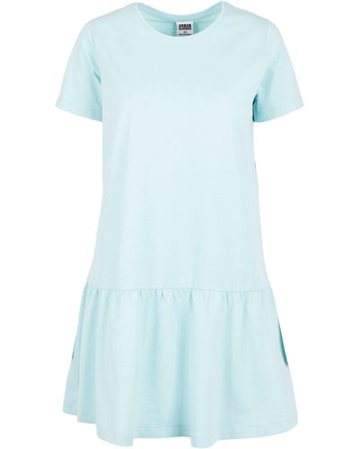 Urban Classics Shirtkleid Ladies Valance Tee Dress - Blau