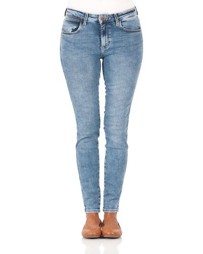 Wrangler Skinny-fit-Jeans mit Stretch - Blau