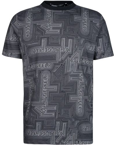 Karl Lagerfeld T-Shirt (1-tlg) - Grau