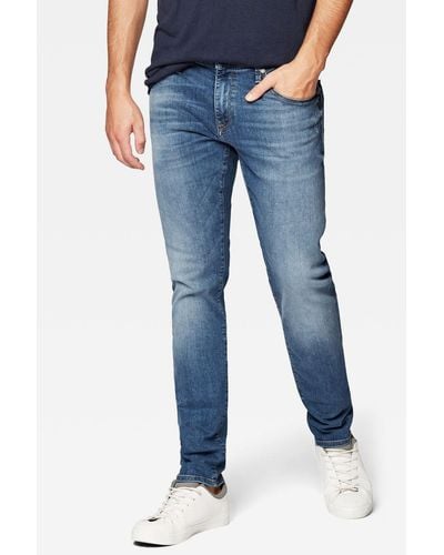 Mavi Slim-- Skinny Fit Basic Jeans Denim Pants JAMES (1-tlg) 4156 in Blau