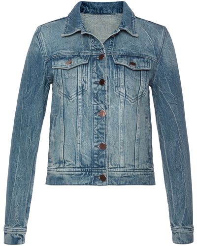 Lascana Jeansjacke mit zwei Pattentaschen, Denimjacke aus Baumwolle, Sommerjacke - Blau