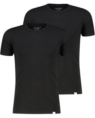 Les Deux T-Shirt 2-Pack (1-tlg) - Schwarz