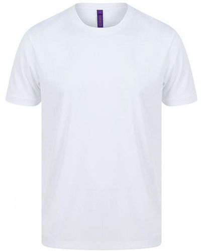 Henbury Rundhalsshirt HiCool® Performance T-Shirt - Weiß