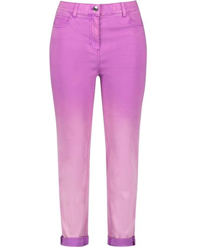 Samoon Stretch- Coloured mit Farbverlauf Betty Jeans - Pink