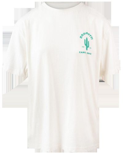 Brunotti Kurzarmshirt Vieve Women T-shirt Cream - Weiß