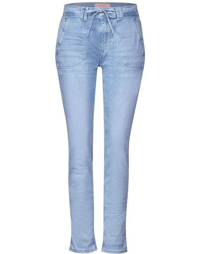 Street One Regular-fit-Jeans Style QR Bonny.mw.bleach - Blau