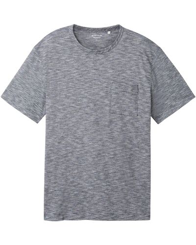 Tom Tailor T-Shirt Kurzarmshirt (1-tlg) - Grau