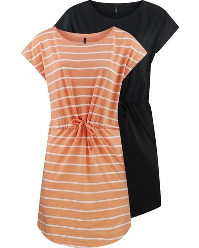 ONLY Sommerkleid Mini Kleid onlMAY /S Dress A-Linie aus 100% Baumwolle - Orange