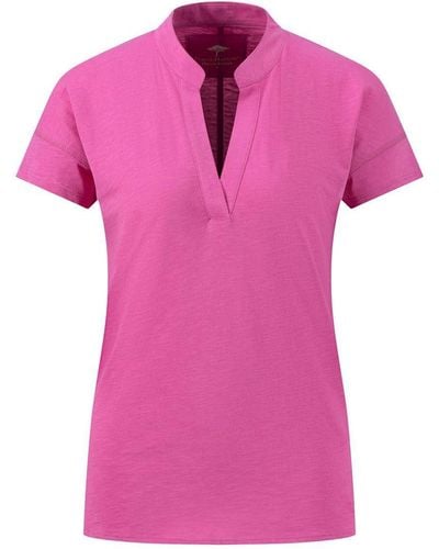 Fynch-Hatton T-Shirt, Stand-Up - Pink