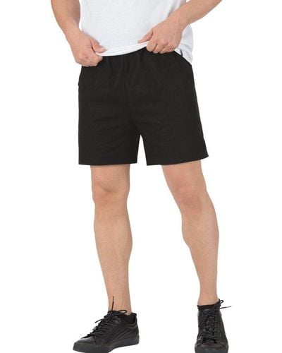 Trigema Jerseyhose Shorts aus 100% Baumwolle (1-tlg) - Schwarz