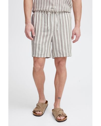Solid Chinoshorts SDFried Short Shorts aus Leinenmix - Weiß