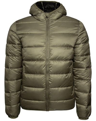 Champion Winterjacke Hooded Jacket - Grün