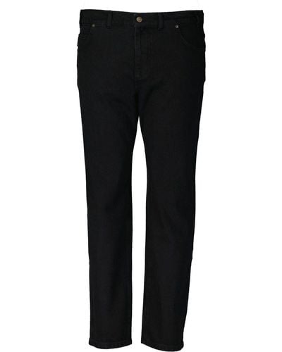 Adamo 5-Pocket-Hose mit Stretch Jeans untersetzte Größen - Schwarz