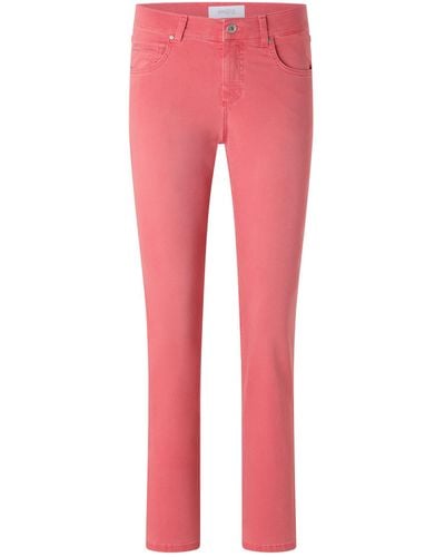 ANGELS Straight-Jeans CICI in Slim Fit-Passform - Rot