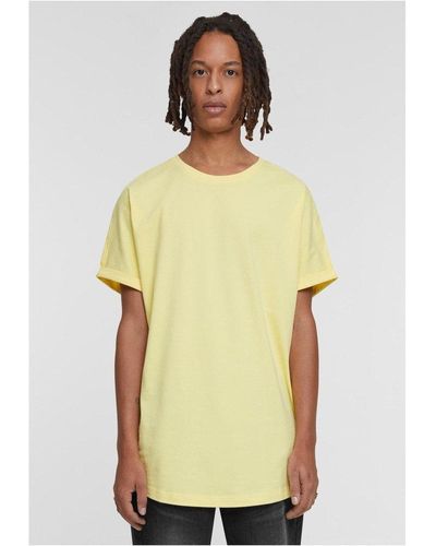 Urban Classics T-Shirt Long Shaped Turnup Tee - Gelb
