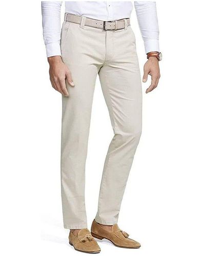 Meyer 5-Pocket-Jeans uni (1-tlg) - Weiß