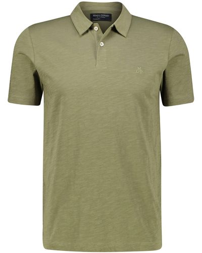 Marc O' Polo Poloshirt Shaped Fit (1-tlg) - Grün