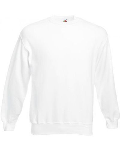 Fruit Of The Loom Classic Set-in Sweatshirt, Pullover - Weiß