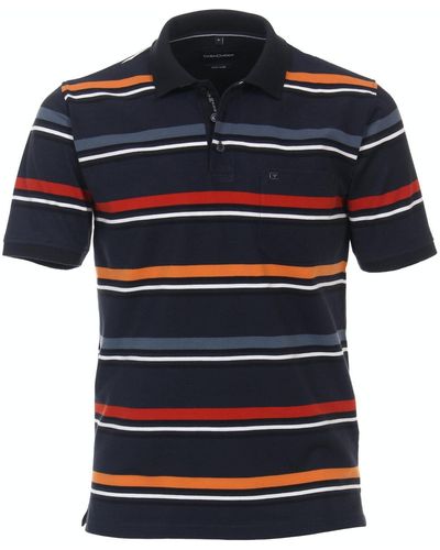 CASA MODA T-Shirt Polo, 492 orange - Blau