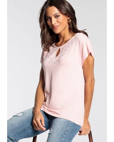 melrose Oversize-Shirt mit Ziernieten - Mehrfarbig