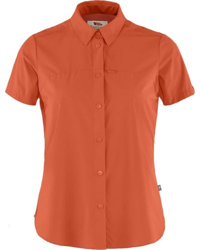 Fjallraven Ää Kurzarmhemd W High Coast Lite Shirt Short-sleeve - Orange