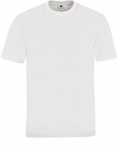Hajo Doppelpack-T-Shirt Rundhals - Weiß