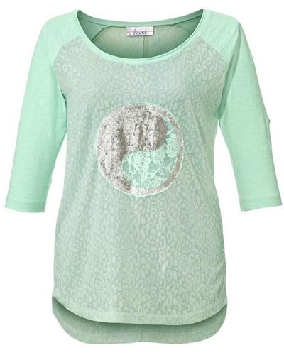 heine Oversize- Linea Tesini Designer-Oversized-Shirt, mint - Grün