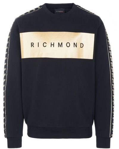 John Richmond Sweater Pullover schwarz - Blau