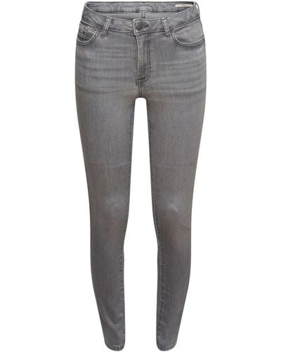 Edc By Esprit Fit- Skinny Jeans mit Superstretch - Grau