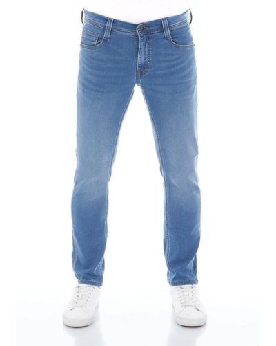 Mustang Jeans Jeanshose Real X Oregon Tapered K Slim Fit Denim Hose mit Stretch - Blau