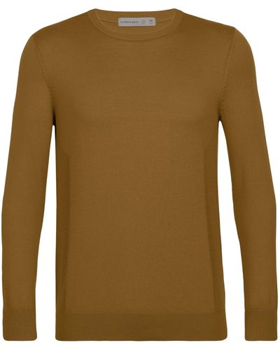 Icebreaker Wollpullover Mens Shearer Crewe Sweater - Grün