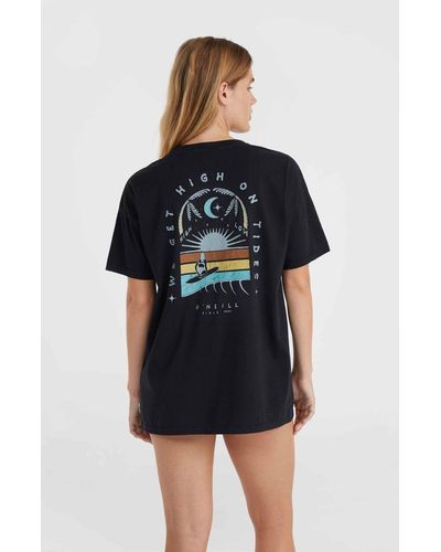 O'neill Sportswear ' - O`NEILL T-Shirt Beach Vintage High on Tides Black out - Blau