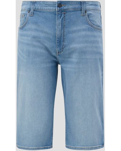 S.oliver Stoffhose Jeans-Shorts York / Regular Fit / Mid Rise / - Blau