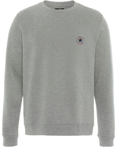 Converse Sweatshirt STANDARD FIT CORE CHUCK PATCH CREW - Grau
