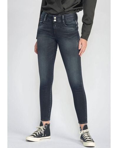 Le Temps Des Cerises Skinny-fit-Jeans ULTRAPULP C 7/8 mit Baumwollstretch Denim für hohen Tragekomfort - Blau