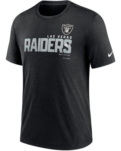 Nike Print-Shirt TriBlend NFL Team Las Vegas Raiders - Schwarz