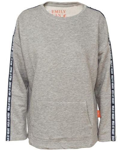 Emily Van Den Bergh Sweater Sweatshirt grey melange - Grau