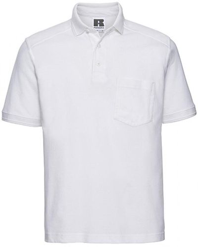 Russell Workwear-Poloshirt - Weiß