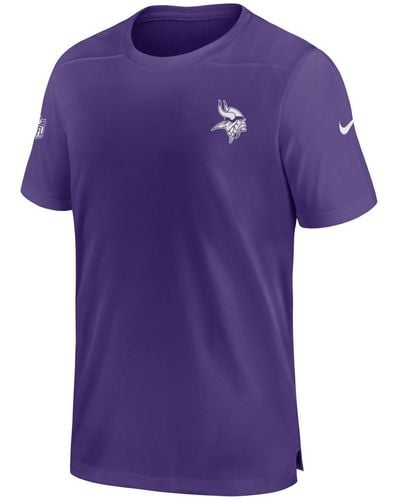 Nike Print-Shirt Minnesota Vikings DriFIT Sideline Coach - Lila