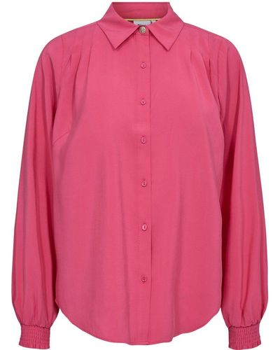 Numph Klassische Bluse - Pink