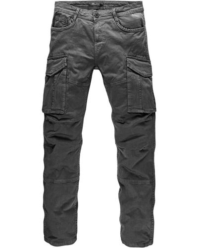 REPUBLIX Cargohose LENNY Cargo Jogger Chino Hose Jeans - Grau