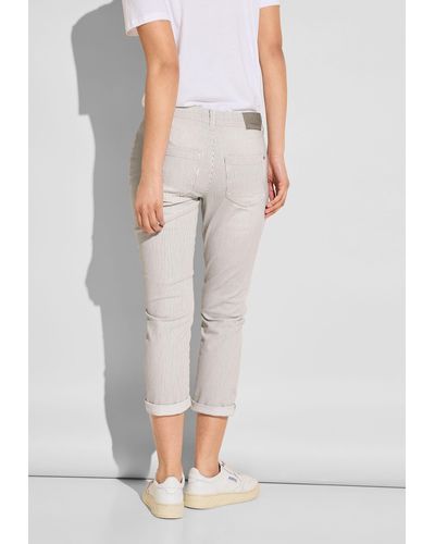 Street One Slim-fit-Jeans Middle Waist - Grau
