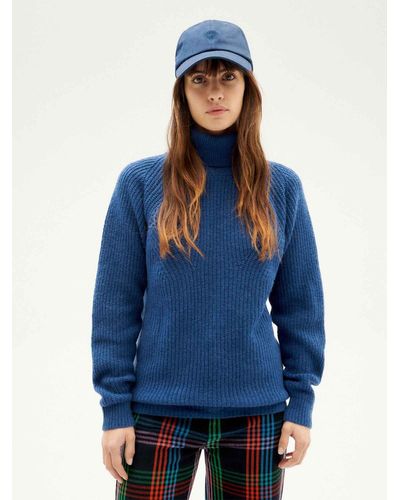 Thinking Mu Strickpullover Matilda Knitted Sweater - Blau