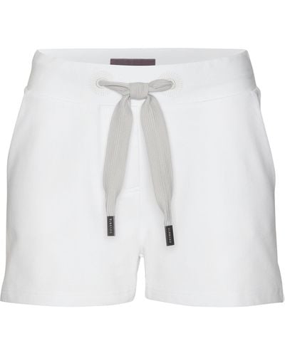 Elbsand Sweatshorts Melros mit Taschen, kurze Hose aus Baumwolle - Weiß