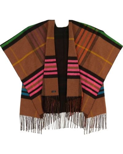 Fraas Poncho Cashminkruana (1-St) Made in Germany - Rot