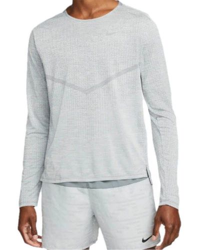 Nike Sweatshirt M Nk Dfadv Techknit Ultra Ls - Grau