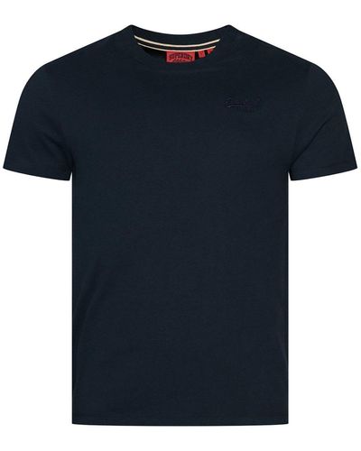 Superdry T-Shirt VINTAGE LOGO EMB TEE Eclipse Navy - Schwarz
