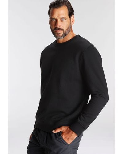 Man's World Man's World Sweatshirt aus Baumwollmischung - Schwarz